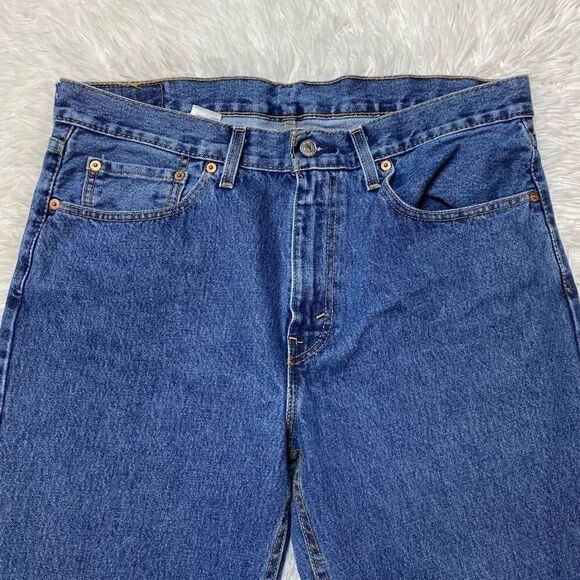 Levis 516 Mens Jeans Size 36x30 Straight Leg Medium Blue 100% Cotton - Picture 11 of 11